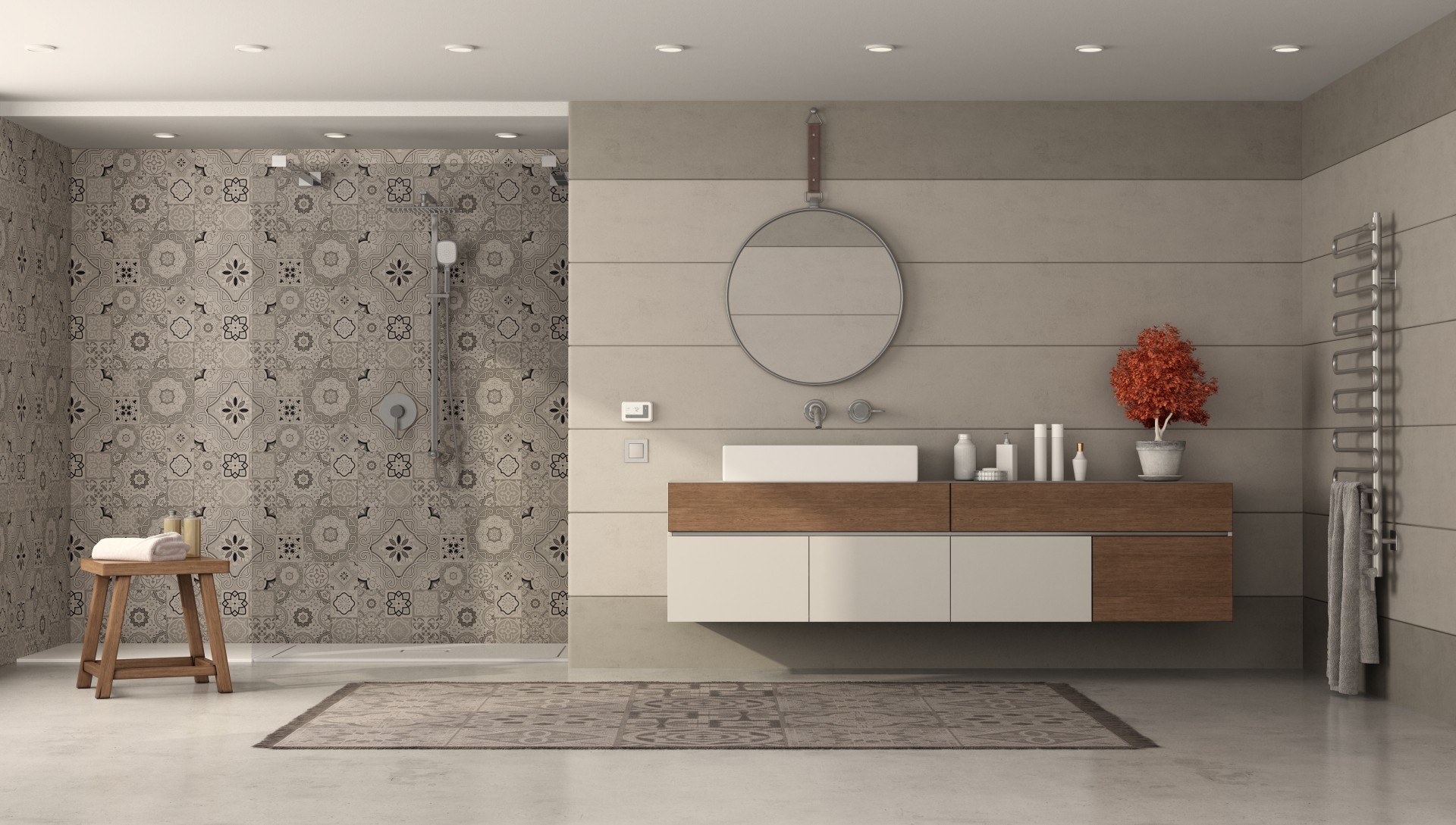 wall tiles design for bathroom