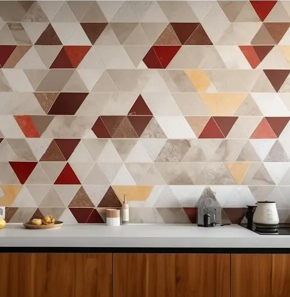 patterned kitchen wall tiles